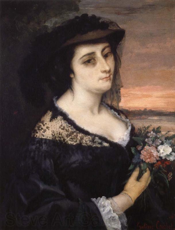 Gustave Courbet Portrait of Laure Borreau Spain oil painting art